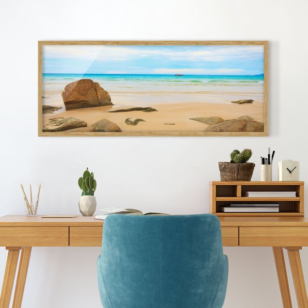 Poster con cornice - The Beach - Panorama formato orizzontale