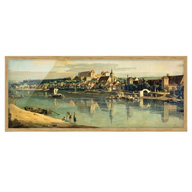 Poster con cornice - Bernardo Bellotto - View Of Pirna - Panorama formato orizzontale