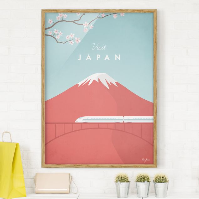 Poster con cornice - Poster Viaggio - Giappone - Verticale 4:3