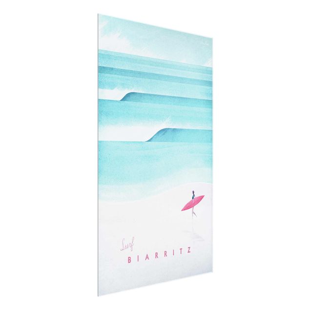 Quadro in vetro - Poster TRAVEL - Biarritz - Verticale 3:2