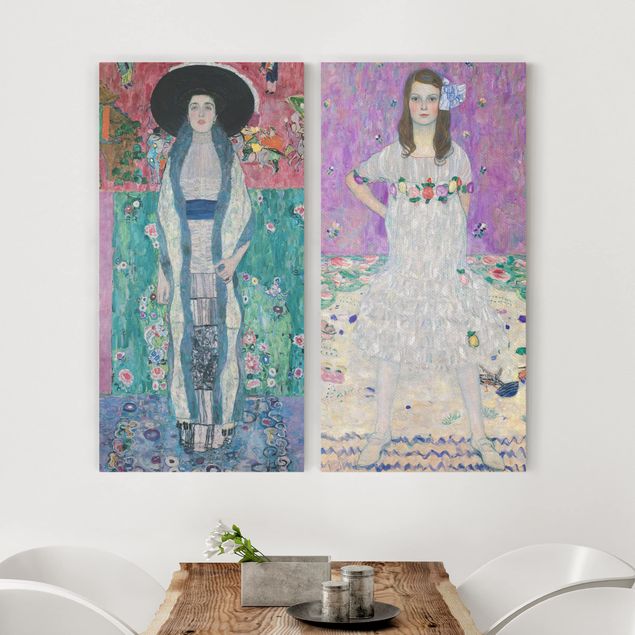 Riproduzione quadri su tela Gustav Klimt - Adele Bloch-Bauer e Mada Primavesi