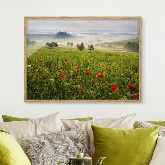 Poster con cornice - Tuscany Spring - Orizzontale 3:4