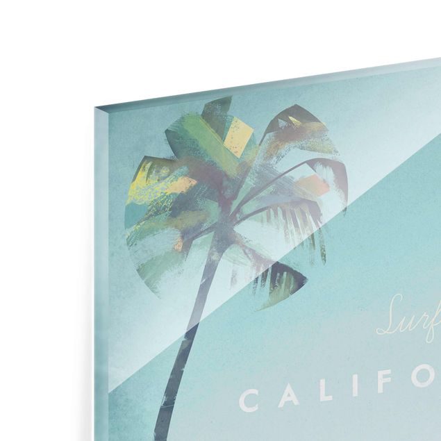 Quadro in vetro - Poster di viaggio - California - Verticale 4:3
