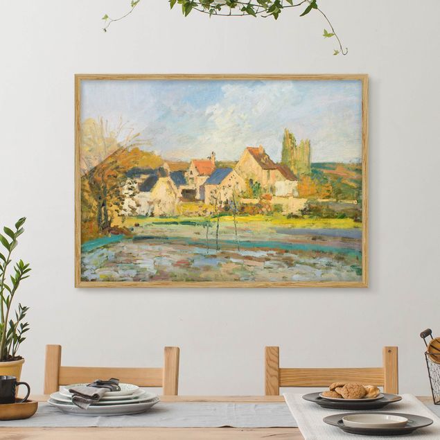 Poster con cornice - Camille Pissarro - Countryside At Pontoise - Orizzontale 3:4