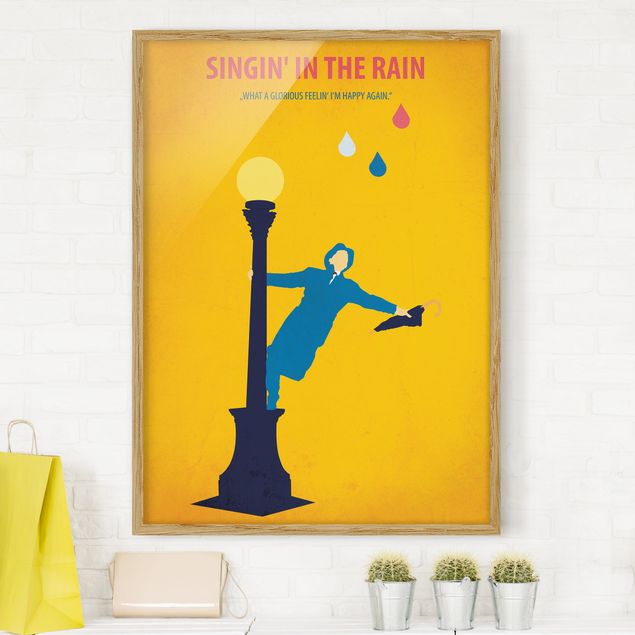 Poster con cornice - Poster di film Cantando sotto la pioggia - Verticale 4:3