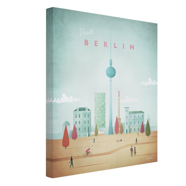 Stampa su tela città Poster di viaggio - Berlino