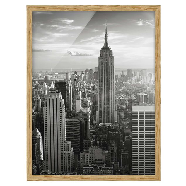 Poster con cornice - Manhattan Skyline - Verticale 4:3