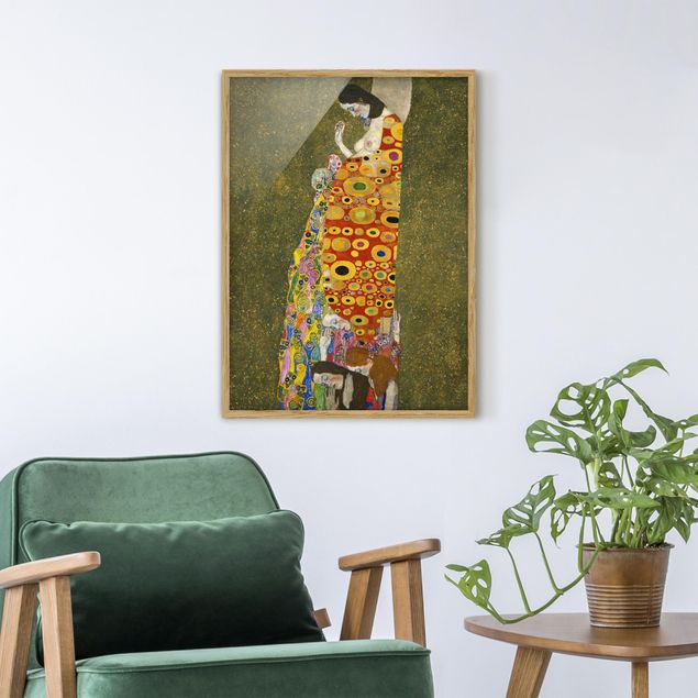 Poster con cornice - Gustav Klimt - Hope - Verticale 4:3