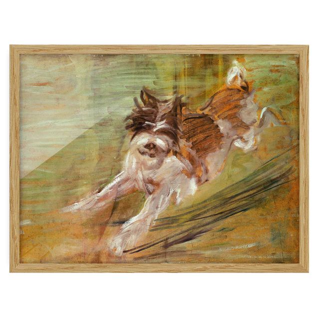 Poster con cornice - Franz Marc - Jumping Dog - Orizzontale 3:4