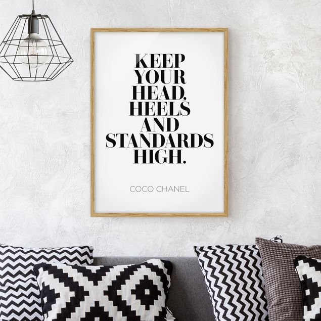 Poster con cornice - Keep Your Head High - Verticale 4:3