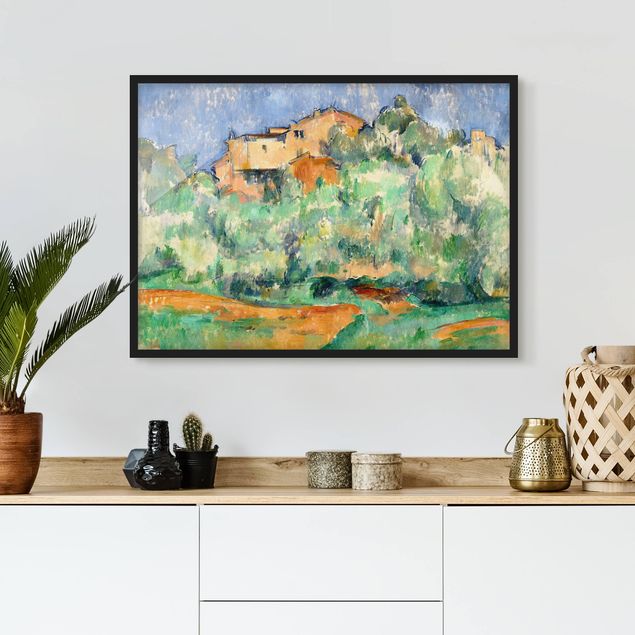 Poster con cornice - Paul Cézanne - House On Hill - Orizzontale 3:4