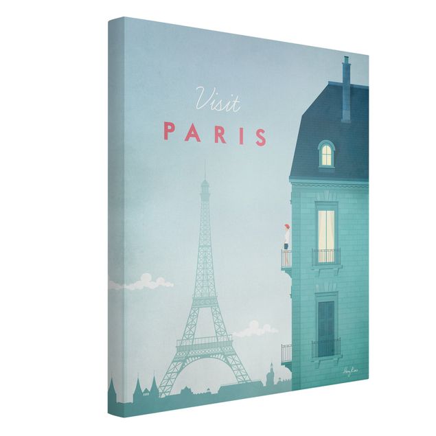 Stampe su tela città Poster di viaggio - Parigi