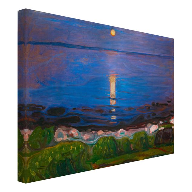 Riproduzioni su tela quadri famosi Edvard Munch - Notte d'estate sulla spiaggia
