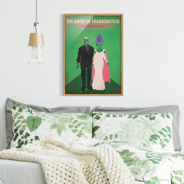 Poster con cornice - Poster del film La moglie di Frankenstein - Verticale 4:3