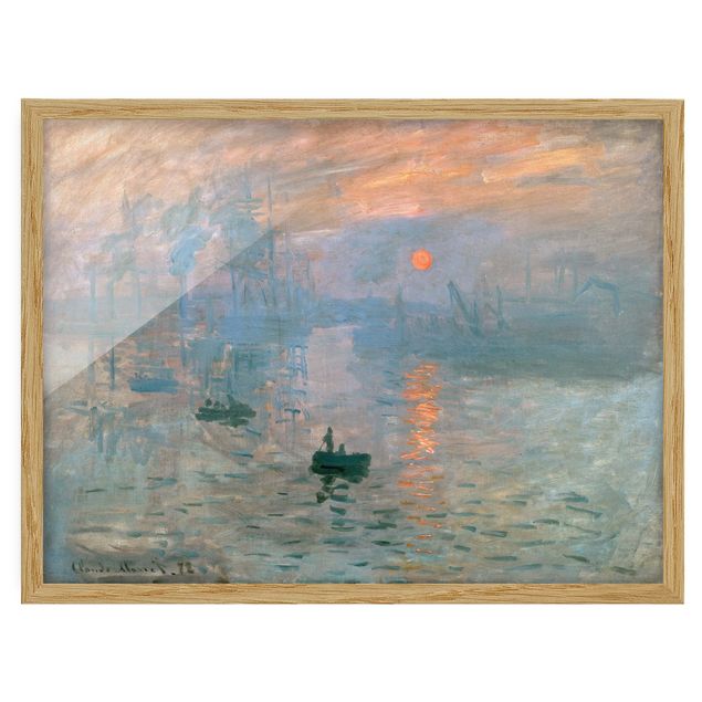 Poster con cornice - Claude Monet - Impressione - Orizzontale 3:4