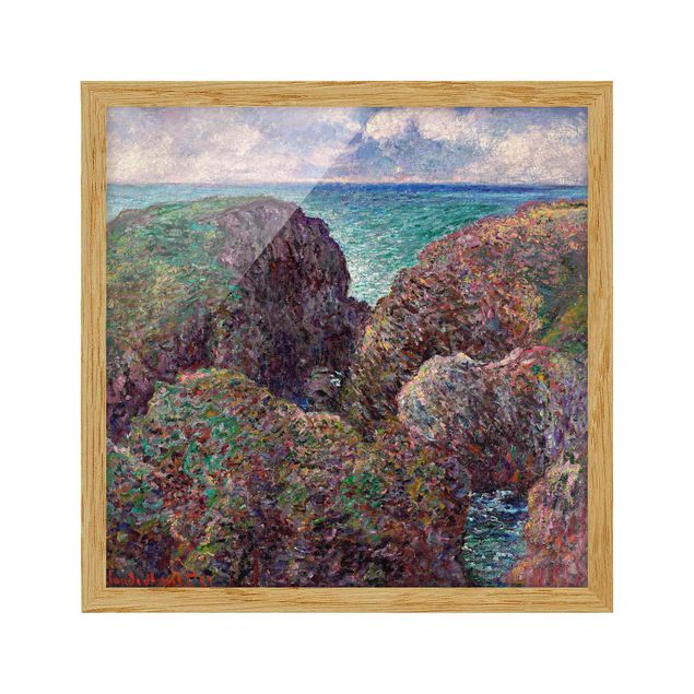 Poster con cornice - Claude Monet - Rock Group Port-Goulphar - Quadrato 1:1