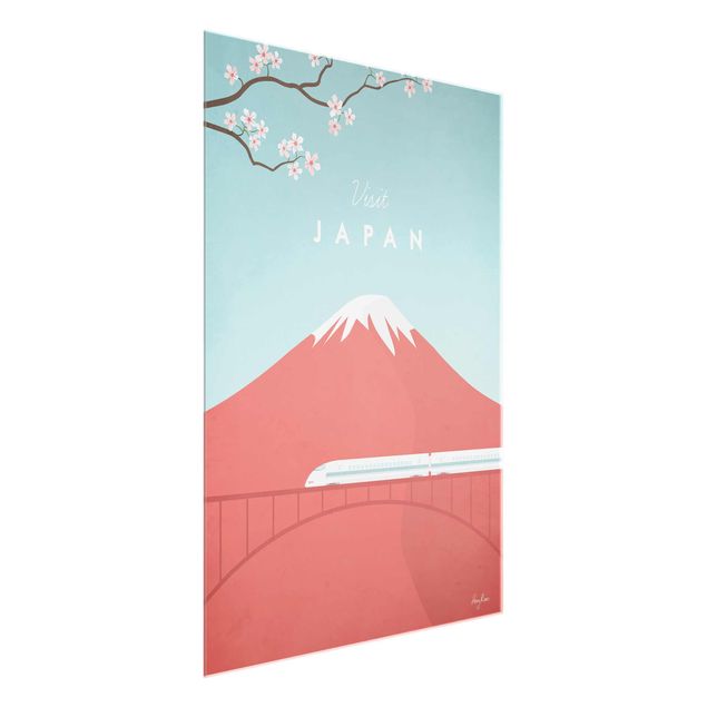Quadro in vetro - Poster Viaggio - Giappone - Verticale 4:3
