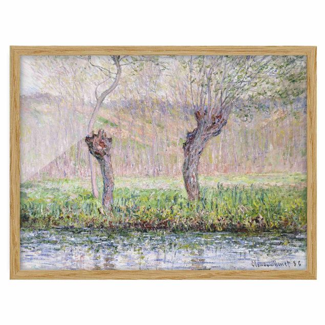 Poster con cornice - Claude Monet - Willows Spring - Orizzontale 3:4