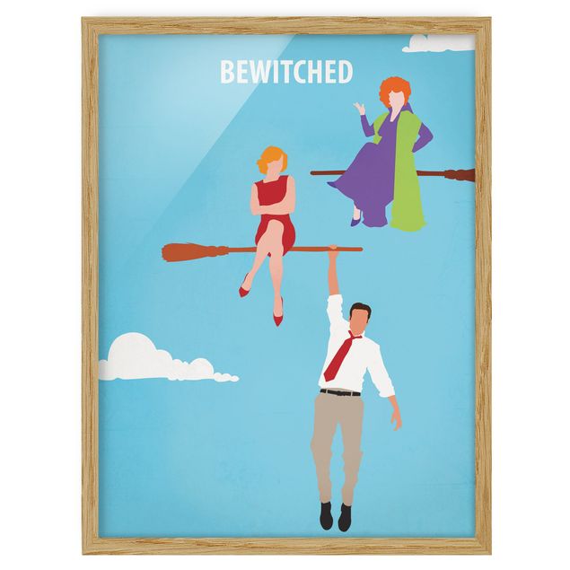 Poster con cornice - Bewitched Movie Poster - Verticale 4:3