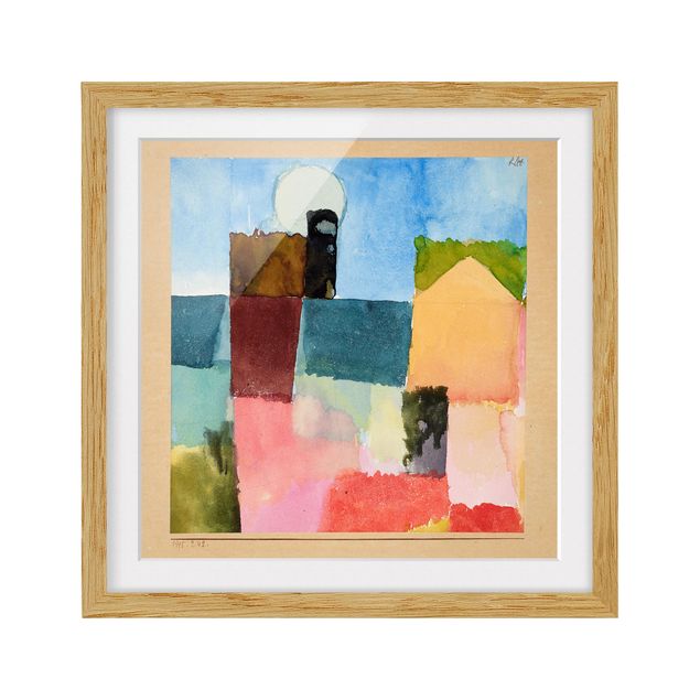 Poster con cornice - Paul Klee - Moonrise - Quadrato 1:1