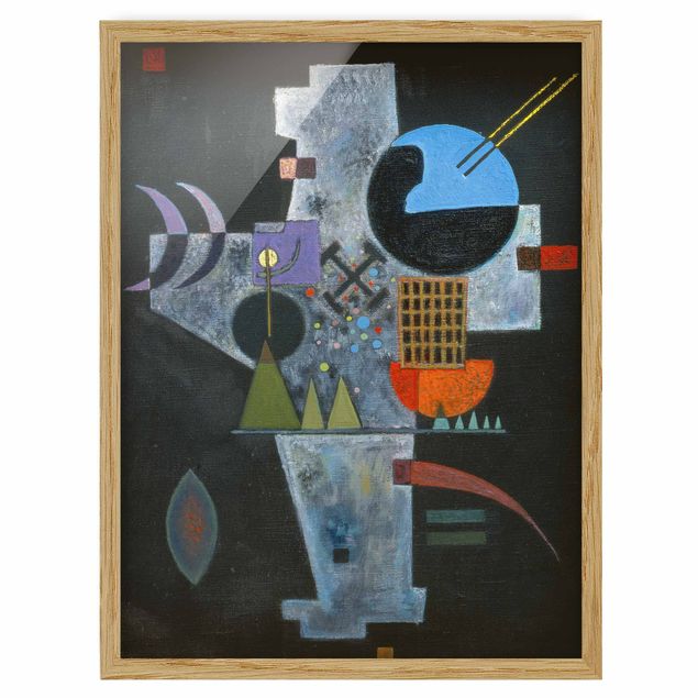 Poster con cornice - Wassily Kandinsky - Cross Shape - Verticale 4:3