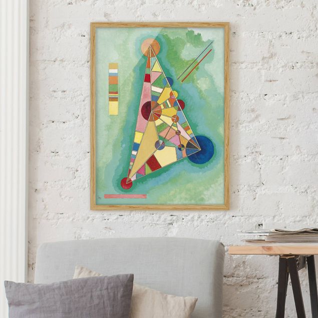 quadro astratto moderno Wassily Kandinsky - Variegatura nel triangolo