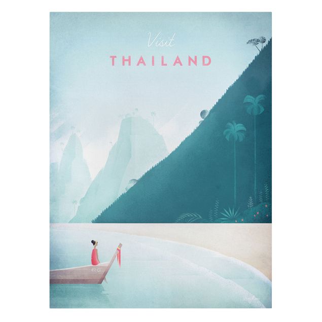 Stampe su tela Poster di viaggio - Thailandia