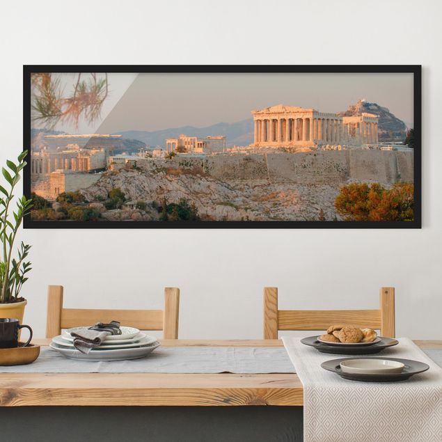 Poster con cornice - Acropoli - Panorama formato orizzontale