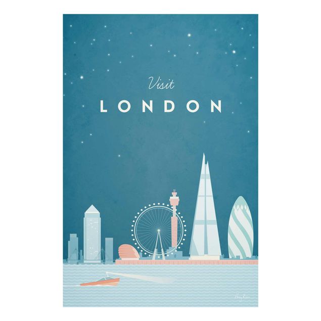 Quadro in vetro - Poster Viaggio - Londra - Verticale 3:2