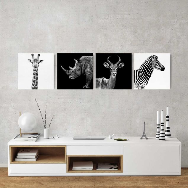 Riproduzioni su tela quadri famosi Quartetto di safari