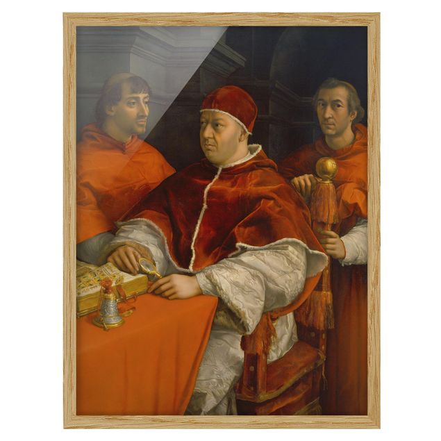 Poster con cornice - Raffael - Portrait Of Pope Leo X - Verticale 4:3