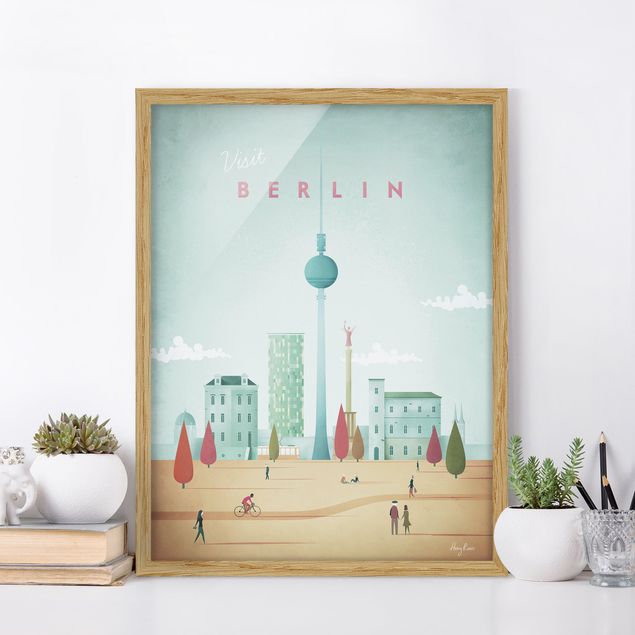 Poster con cornice - Poster viaggio - Berlino - Verticale 4:3