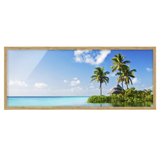 Poster con cornice - Paradiso Tropicale - Panorama formato orizzontale
