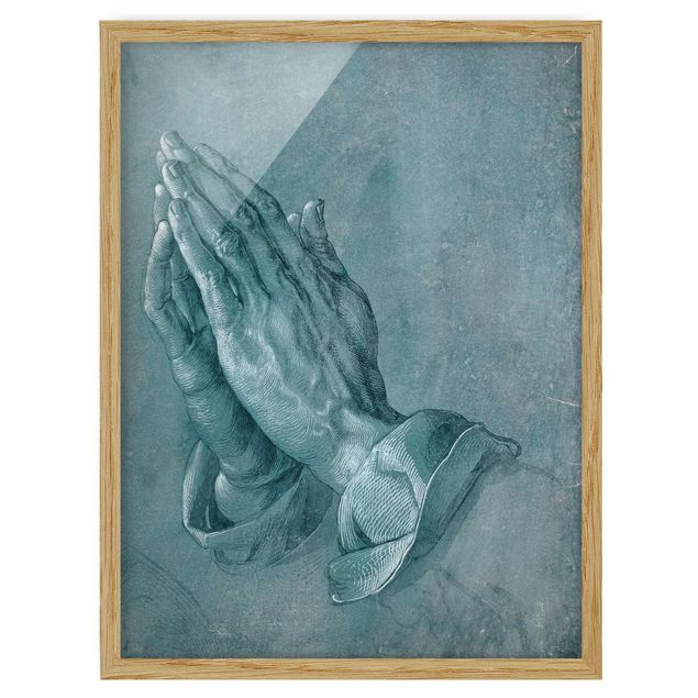 Poster con cornice - Albrecht Dürer - Studio di mani in preghiera - Verticale 4:3