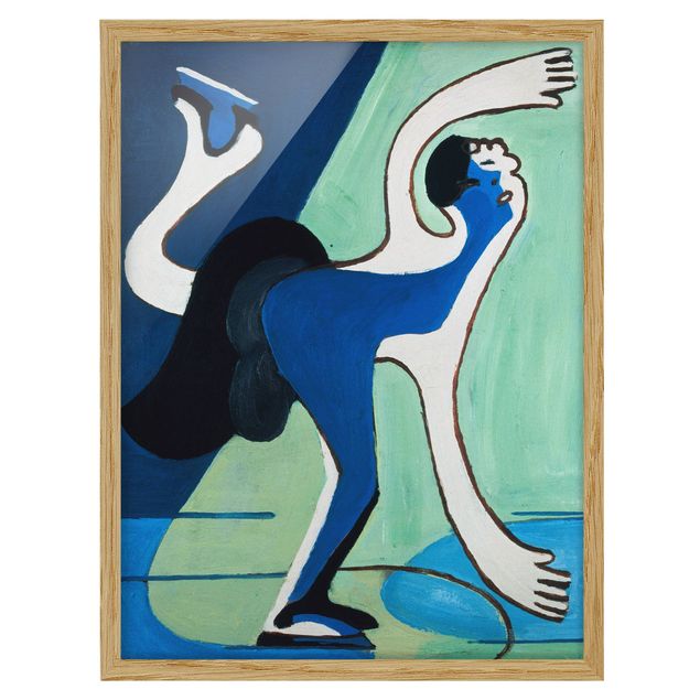 Poster con cornice - Ernst Ludwig Kirchner - The Ice Skater - Verticale 4:3