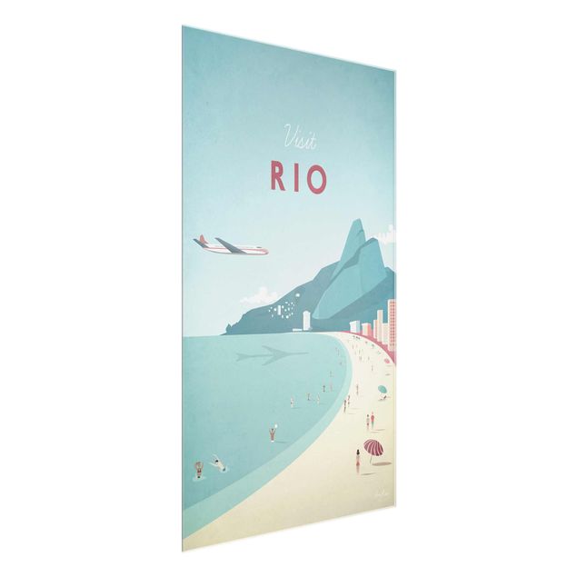 Quadro in vetro - Poster Travel - Rio De Janeiro - Verticale 3:2