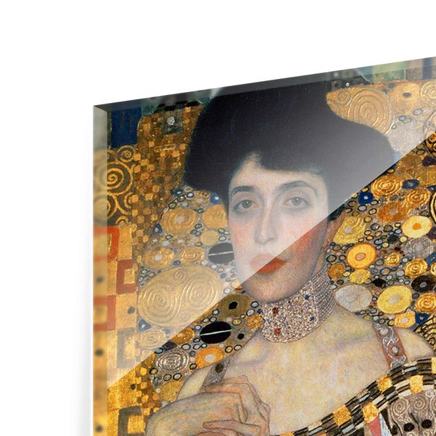 Quadro in vetro - Gustav Klimt - Ritratto di Adele Bloch-Bauer I - Pannello