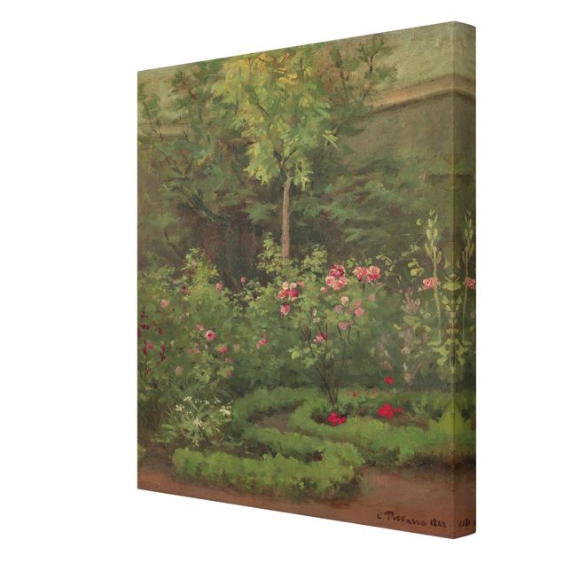 Quadri su tela - Camille Pissarro - A Rose Garden