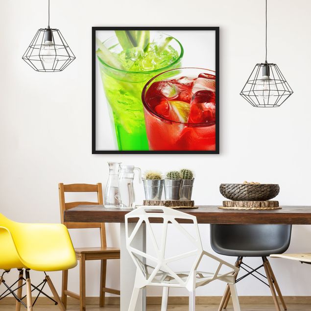 Poster con cornice - Fresh Cocktails - Quadrato 1:1