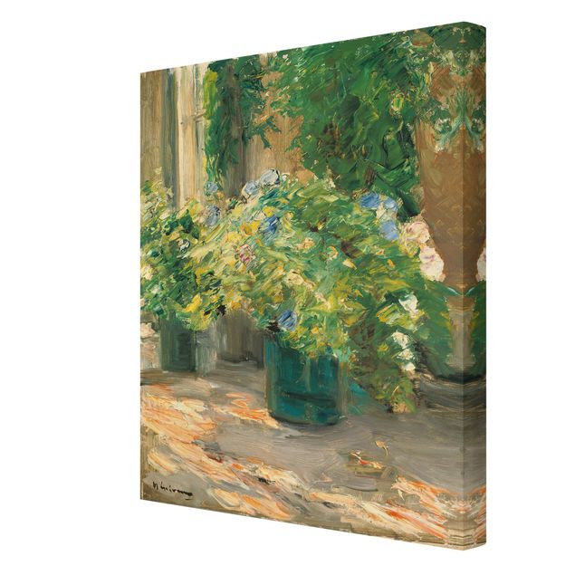 Quadri su tela - Max Liebermann - Vaso da Fiori nel Davanti alla casa