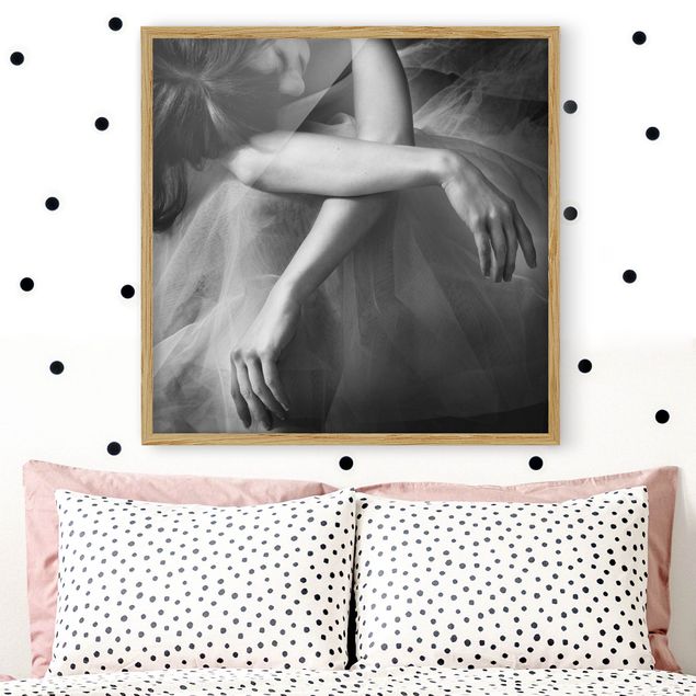 Poster con cornice - Le mani di un Ballerina - Quadrato 1:1