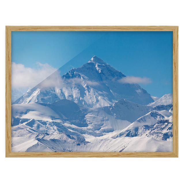 Poster con cornice - Mount Everest - Orizzontale 3:4