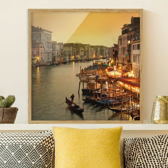Poster con cornice - Grand Canal Of Venice - Quadrato 1:1