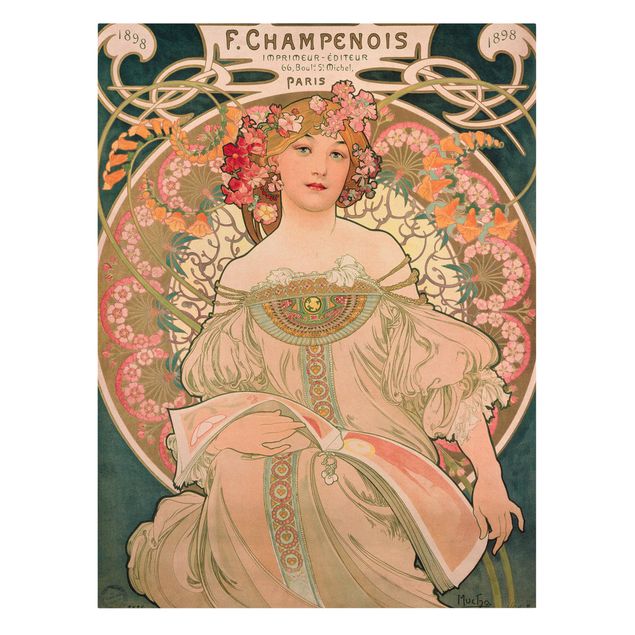 Quadri su tela - Alfons Mucha - Poster For F. Champenois
