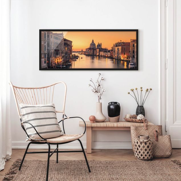 Poster con cornice - d'oro Venezia - Panorama formato orizzontale