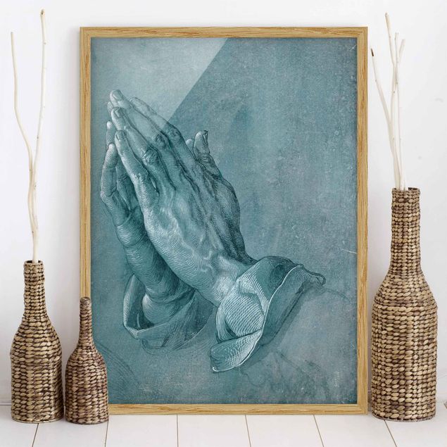 Poster con cornice - Albrecht Dürer - Studio di mani in preghiera - Verticale 4:3