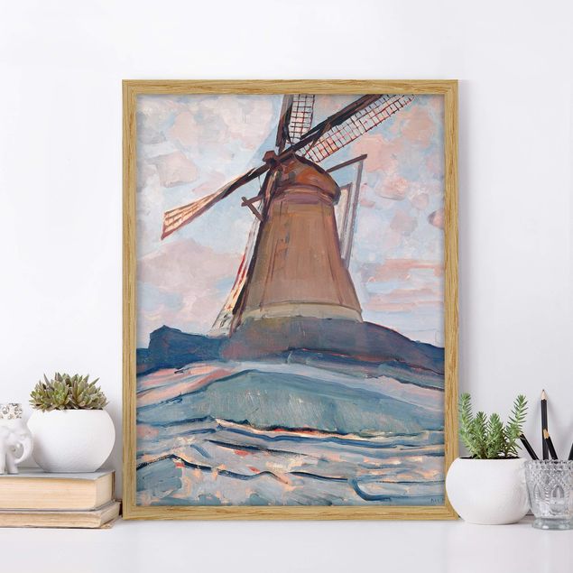 quadri con animali Piet Mondrian - Mulino a vento