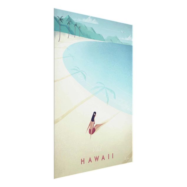 Quadro in vetro - Poster Viaggi - Hawaii - Verticale 4:3