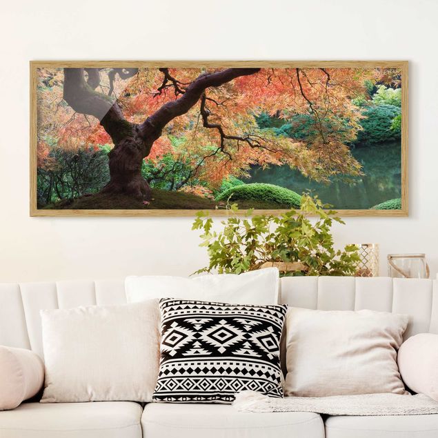 Poster con cornice - Giardino Giapponese - Panorama formato orizzontale