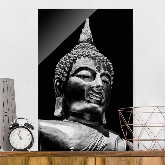 Lavagna magnetica in vetro Volto di statua di Buddha